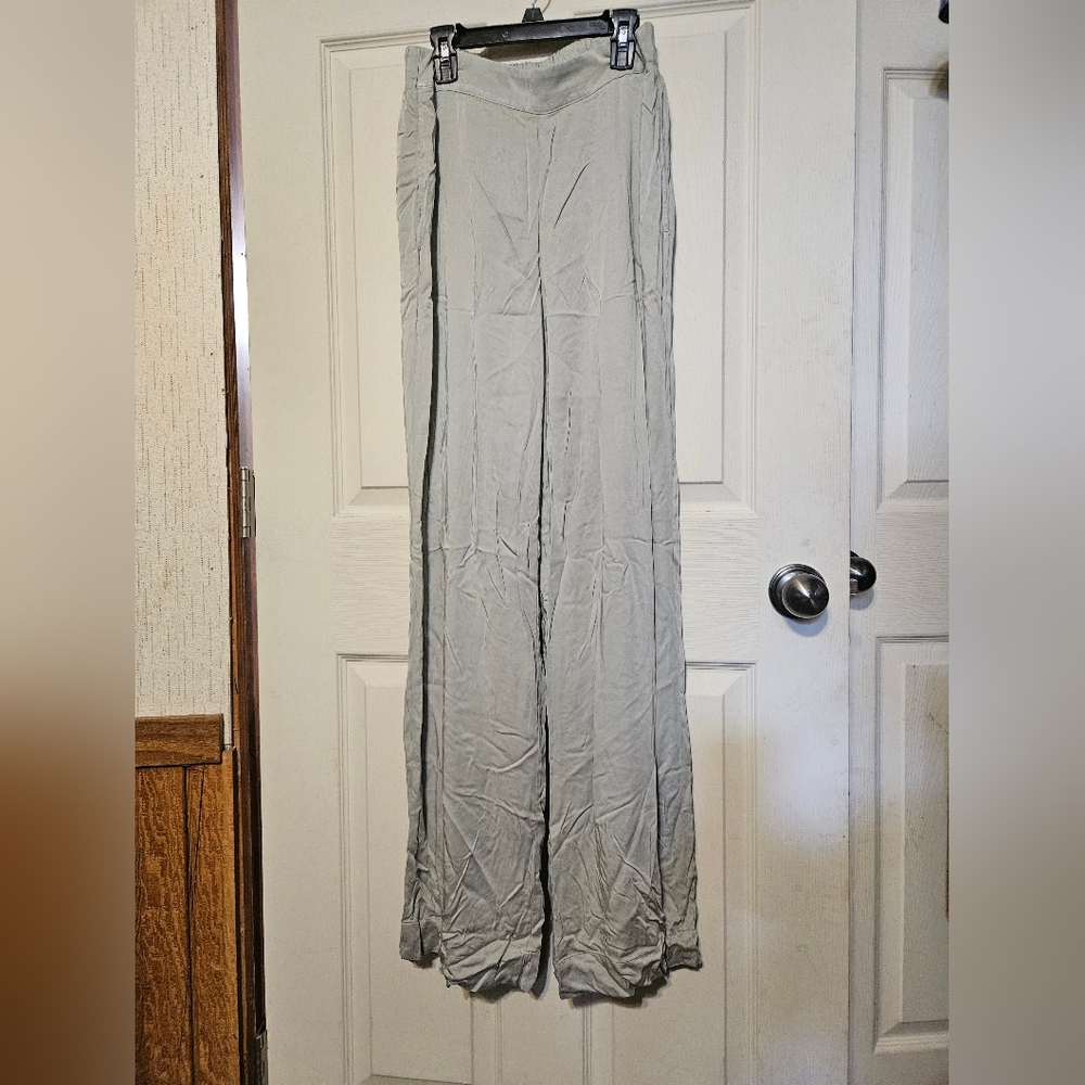CLOTH & STONE PANTS: GRAY/GREEN: GOOD CONDITION: SIZE XS